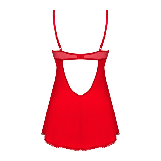 Obsessive Ingridia Kleid mit String rot XS/S - XL/XXL