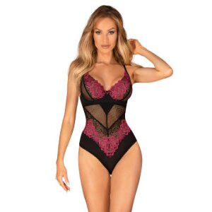 Obsessive - Rosenty Teddy - Black/Purple - XS/S - XL/XXL