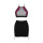 Obsessive Rosenty Set Neckholder-Top & Straps-Minirock rot, schwarz XS/S - XL/XXL