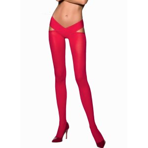 Passion Tiopen 005 Stocking Red (60 DEN) XS/S - M/L