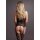 Suspender Rhinestone Bodystocking - Black Onesize - Queensize
