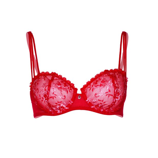 Very sexy unlined lace bra Red - 75D - 85D