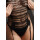 Le Désir Bodystocking with Long Sleeves and Short Turtleneck Black Onesize - Queensize