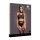 Le Désir Two Piece with Halter Turtleneck and Pantie with Attached Stockings Black Onesize - Queensize
