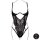 Le Désir Lace Underwired Open Cup Bodysuit with Adjustable Sliders Black Onesize - Queensize