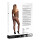 Le Désir Bodystocking Off Shoulder Neck - Fishnet / Open Black Onesize - Queensize