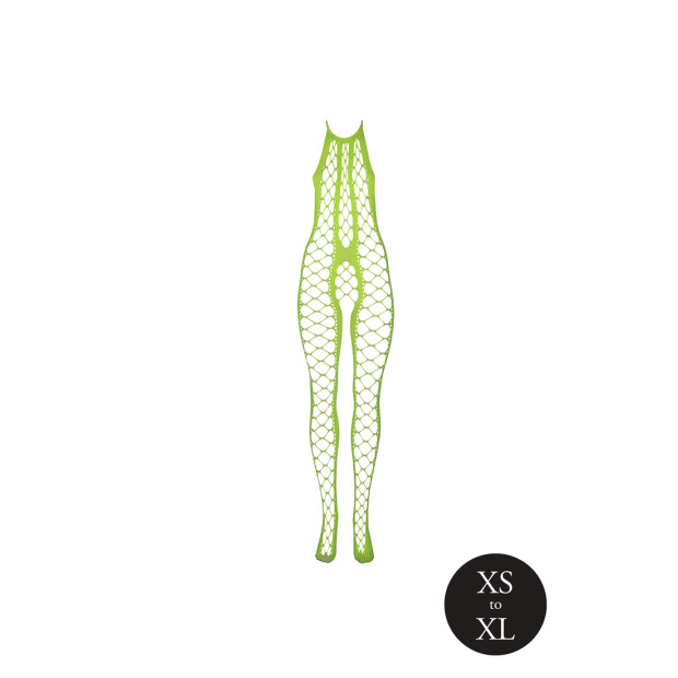 Shots Ouch! UV-Neon Bodystocking grün Onesize - Queensize