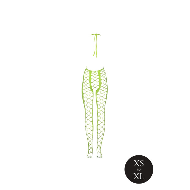 Shots Ouch! UV-Neon Bodystocking grün Onesize - Queensize