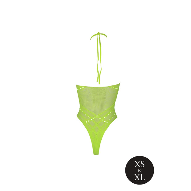 Shots Ouch! UV-Neon Body mit Neckholder grün Onesize - Queensize