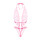 Christine Lace open crotch body Renee- pink - S/M - L/XL