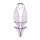 Christine Lace open crotch body Renee- purple S/M - L/XL