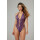 Christine Lace open crotch body Renee- purple S/M - L/XL