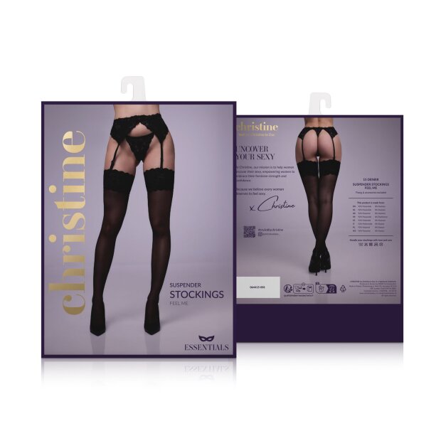 Christine Garter Stockings Feel Me - S/M - L/XL