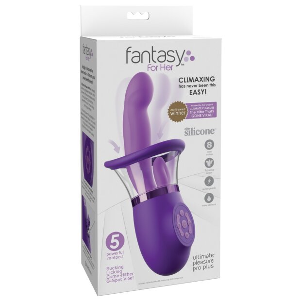 Pipedream G-spot vibrator with vulva suction cup Purple