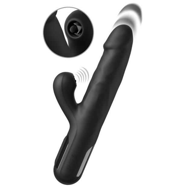Fetish Fantasy Vibrator mit kraftvoller Stoßfunktion Schwarz