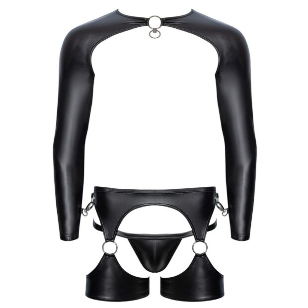 Svenjoyment 3 piece bondage clothing set black M