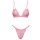 Cottelli Collection Soft bra and briefs set Pink S/M