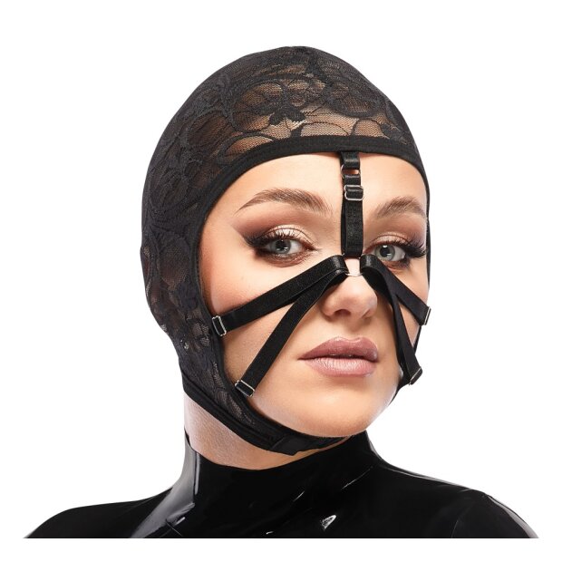 You2Toys Kopfmaske mit Spitzen Schwarz