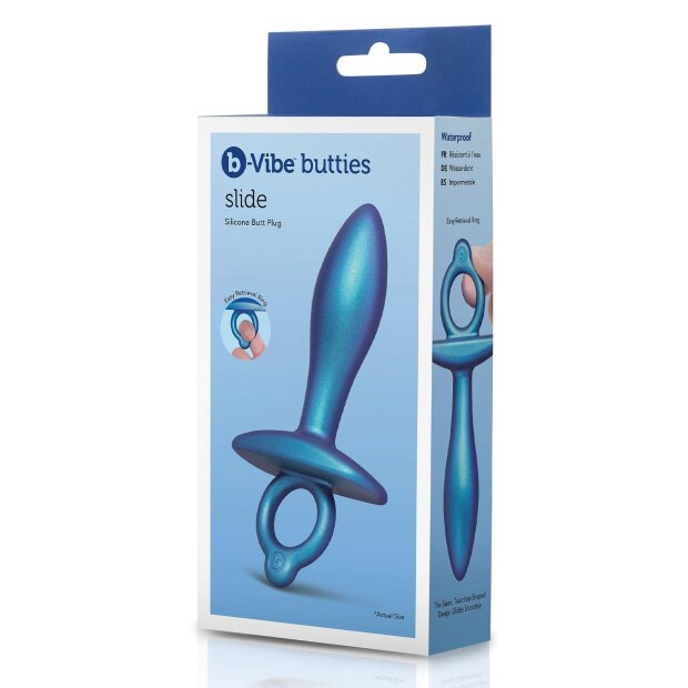 B-Vibe Plug prostatique en silicone Bleu