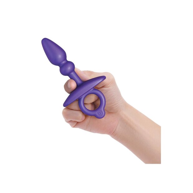 B-Vibe Silicone Anal Plug Purple