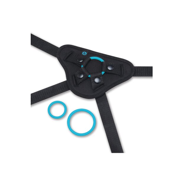 B-Vibe Every Body Strap-On Geschirrset mit Dildo Mehrfarbig 15 cm