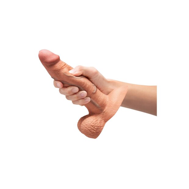 B-Vibe Slipskin gode large beige 17,8 cm