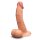B-Vibe Slipskin Gebogener Dildo Beige 20 cm