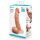 B-Vibe Slipskin Gebogener Dildo Beige 20 cm