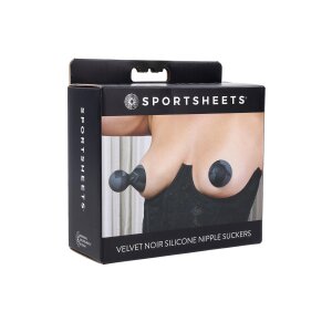 Sportsheets Brustwarzen Sauger 2er Pack Schwarz