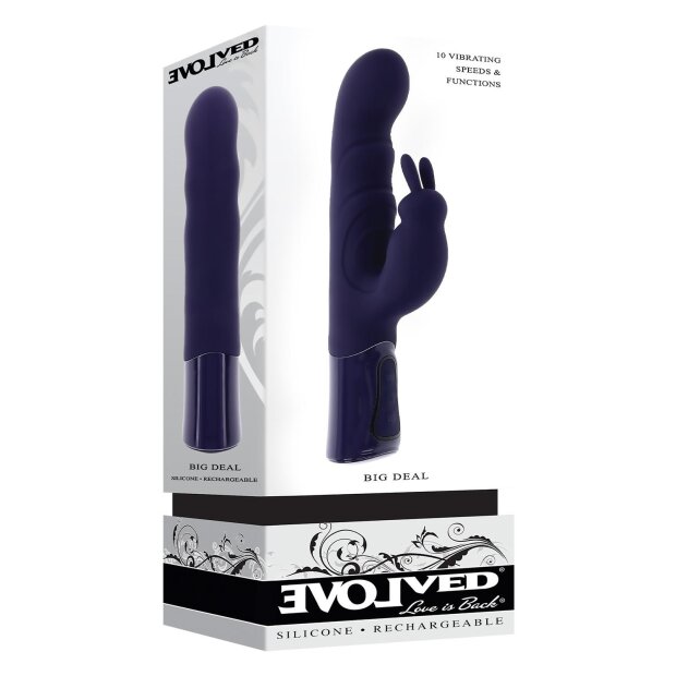Evolved Big Deal Vibromasseur Rabbit Violet 26 cm