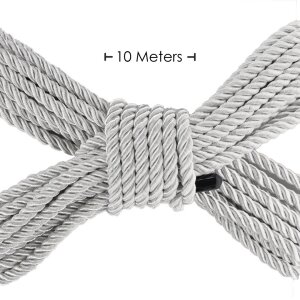 Ouch! Polyester Bondage Seil 10 m Silber
