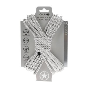 Ouch! Polyester Bondage Seil 10 m Silber