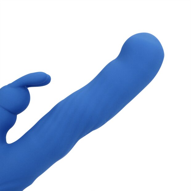 Loveline vibrator with clitoral stimulation blue