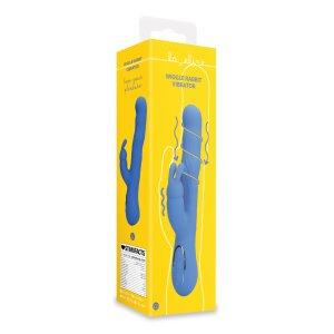 Loveline vibrator with clitoral stimulation blue