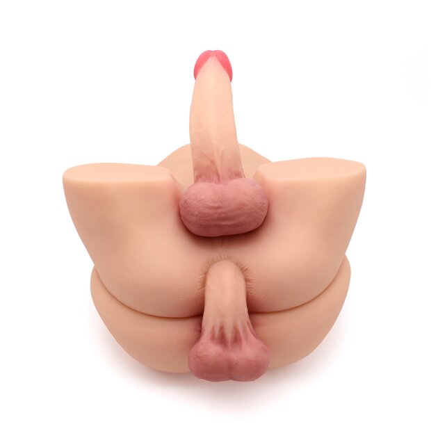 Kiotos Masturbator Penis in Ass & Dildo Beige 6.5 kg