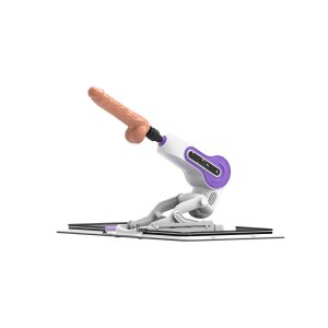 ZSEX Fickmaschine Lila mit Weißer Tasche 20 cm