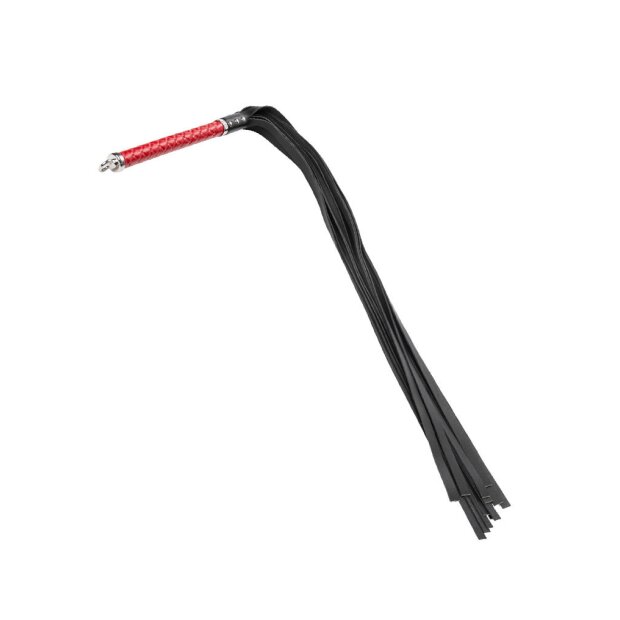 Rise Long Flogger with Soft Ends Red 108 cm