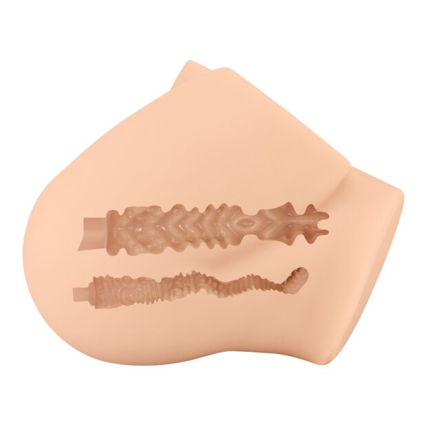 Crazy Bull Rolonda masturbateur anus et vagin beige