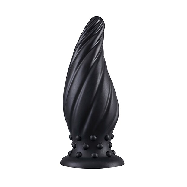 DarkSil Anal Plug with Suction Cup ⌀ 7.2 cm Black
