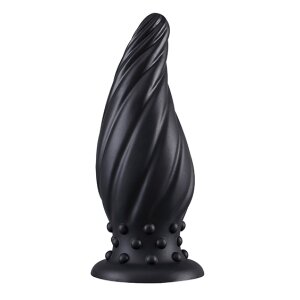 DarkSil Plug anal avec ventouse ⌀ 7,2 cm Noir