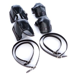 Kinky Puppy Stay Padded Elbow-Knee Protectors Black