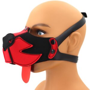 Kinky Puppy Puppy Muzzle Black Red