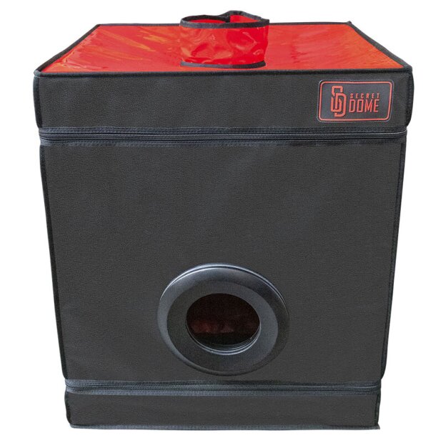 Secret Dome Geschlossene BDSM-Kabine Schwarz Rot