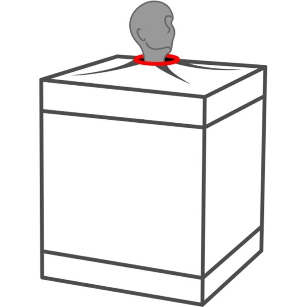 Secret Dome Geschlossene BDSM-Kabine Schwarz Rot