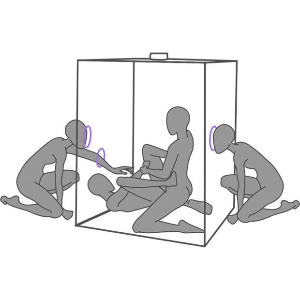 Secret Dome Cabine BDSM fermée Violet