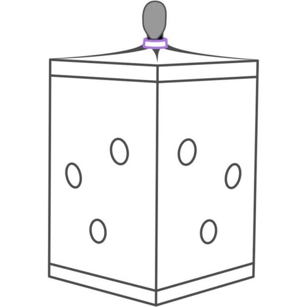 Secret Dome Scandale Geschlossene BDSM Kabine Lila