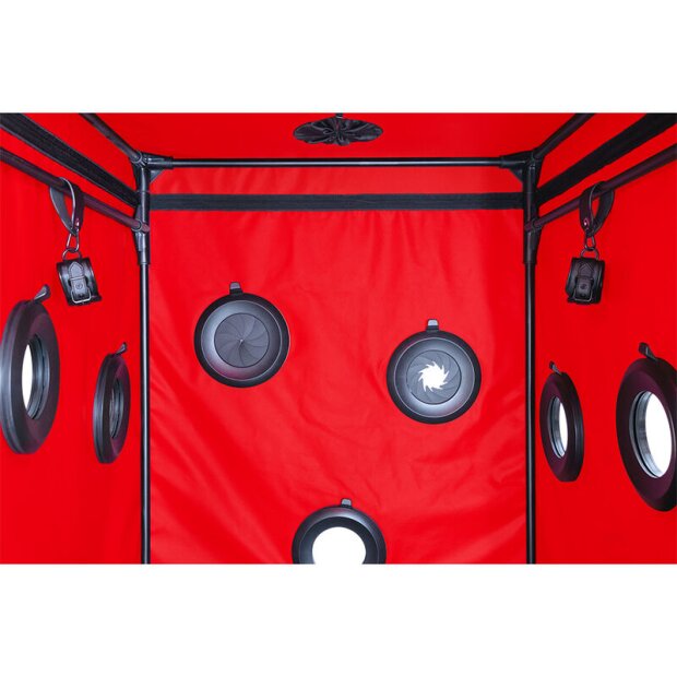 Secret Dome Cabine BDSM fermée Noir Rouge