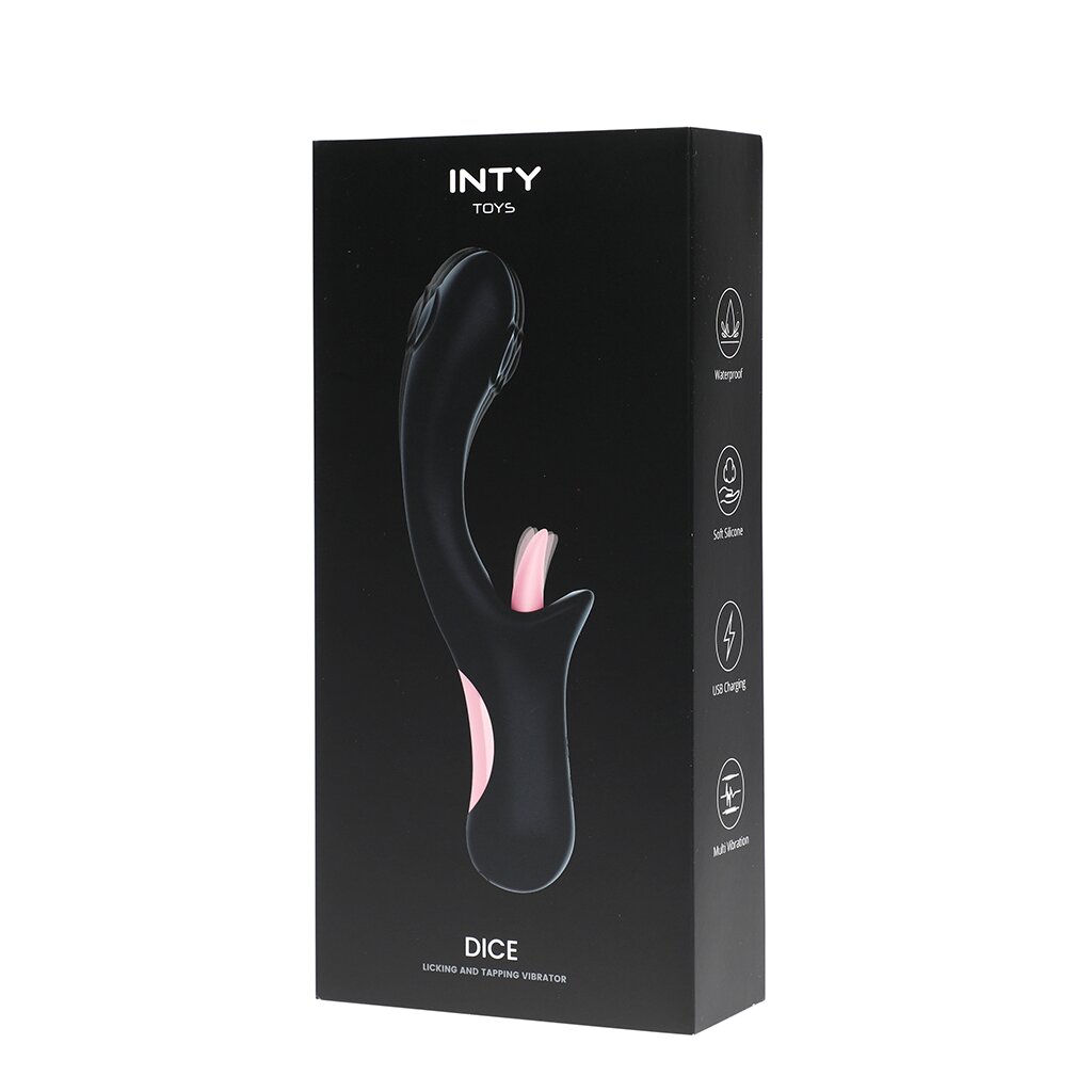 INTY Toys Vibrator with clitoral stimulation Black Pink, 50,95