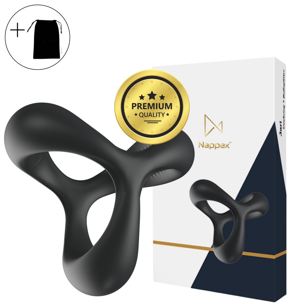 Nappex Jari Penisring mit Hodenring Schwarz, 14,95 €