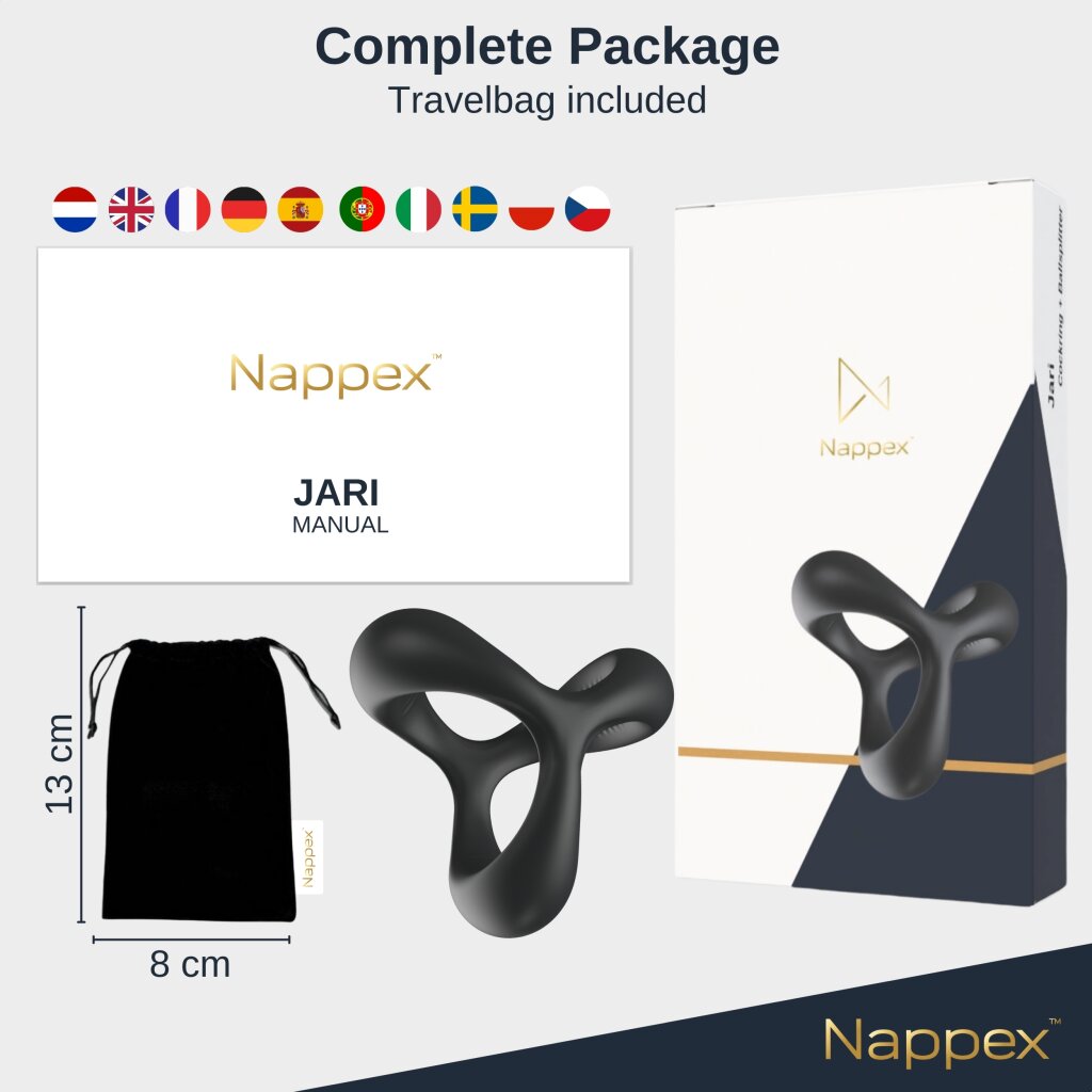 Nappex Jari Penisring mit Hodenring Schwarz, 14,95 €